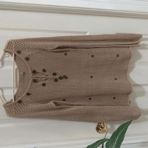 Mist Women's Open Knit Sweater Size Medium